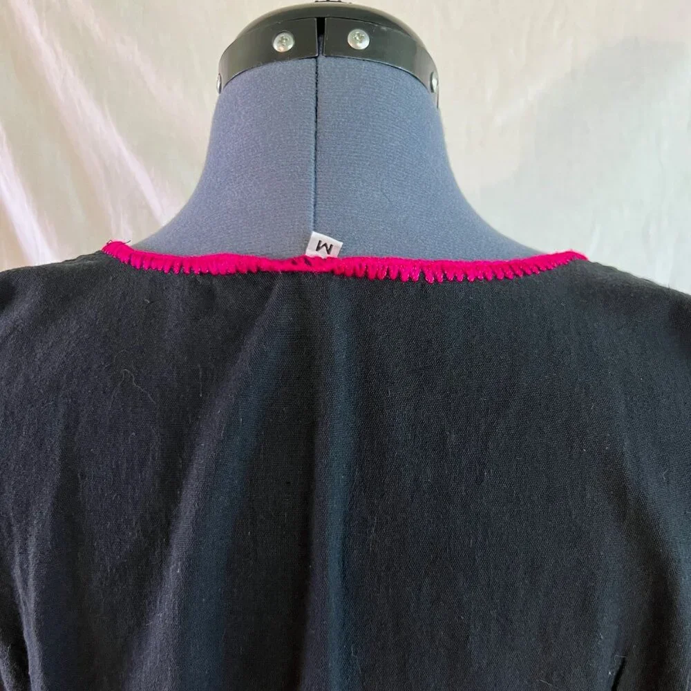 Authentic Mexican Tunic Blk Sz M - Picture 5 of 6